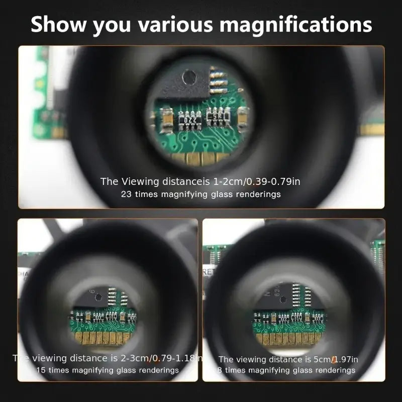 Clear View 3-in-1 Multi-Power Magnification Glasses